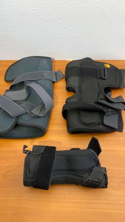 Rodilleras y brace de mano, los tres por $10