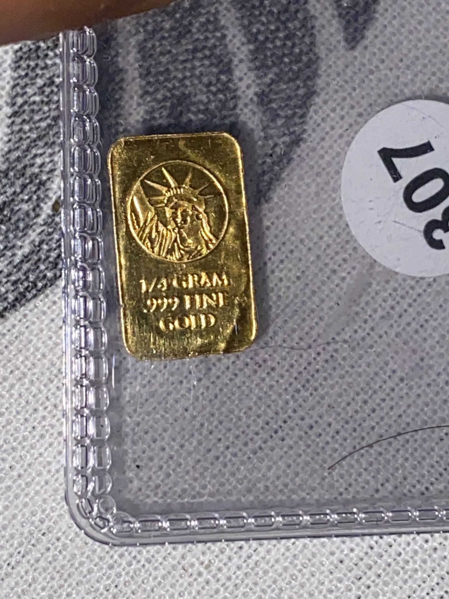 1/4 G Gold Bar