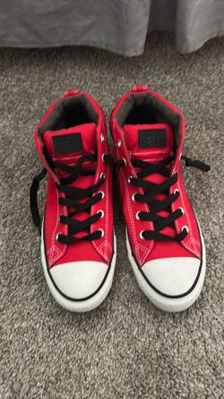 Converse all stars, red, black, white, men’s 9