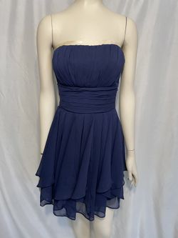 David’s Bridal Blue Dress Women’s Size 0