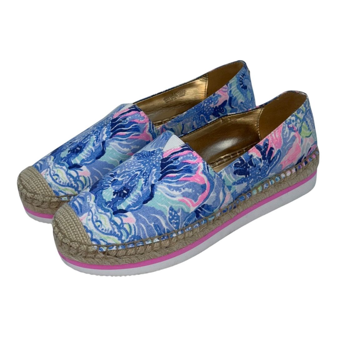 Lilly Pulitzer Women's Multicolor Floral Espadrille Platform Shoes