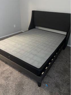 Queen Bed Set – Frame, Box Spring & Mattress – $250 OBO
