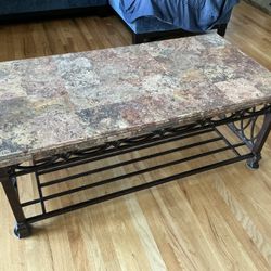 Marble Iron Coffee Center Table