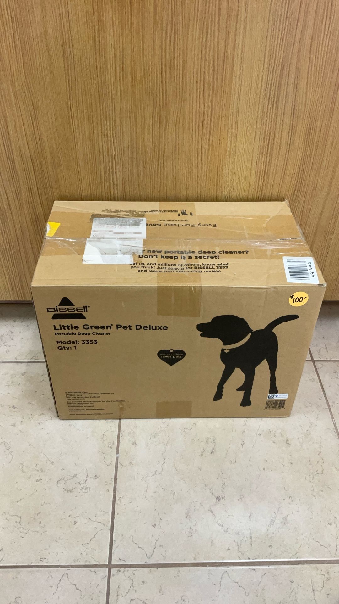 BISSELL LITTLE GREEN PET DELUXE PORTABLE DEEP CLEANER.