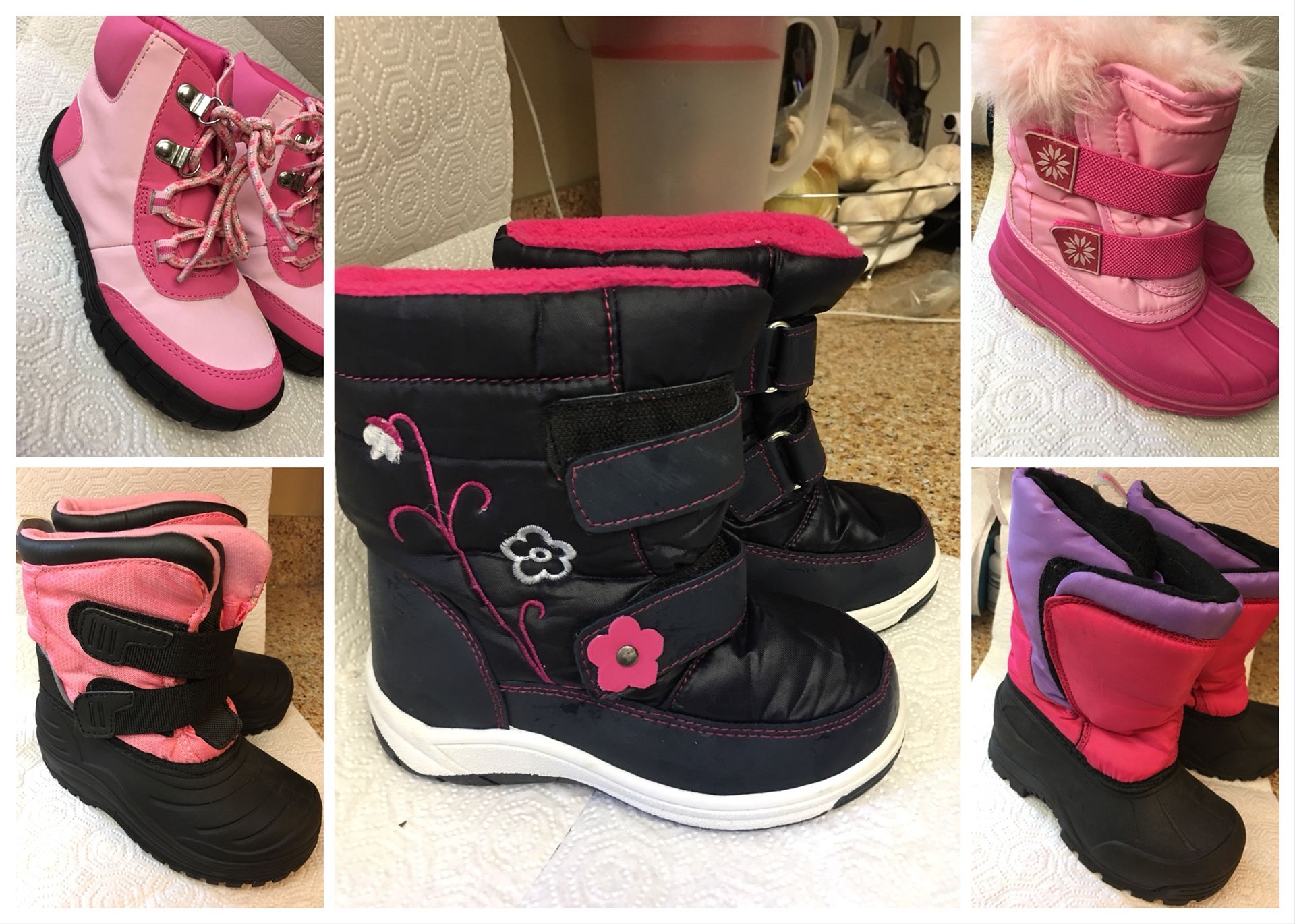 Toddler Girls winter snow ski boots