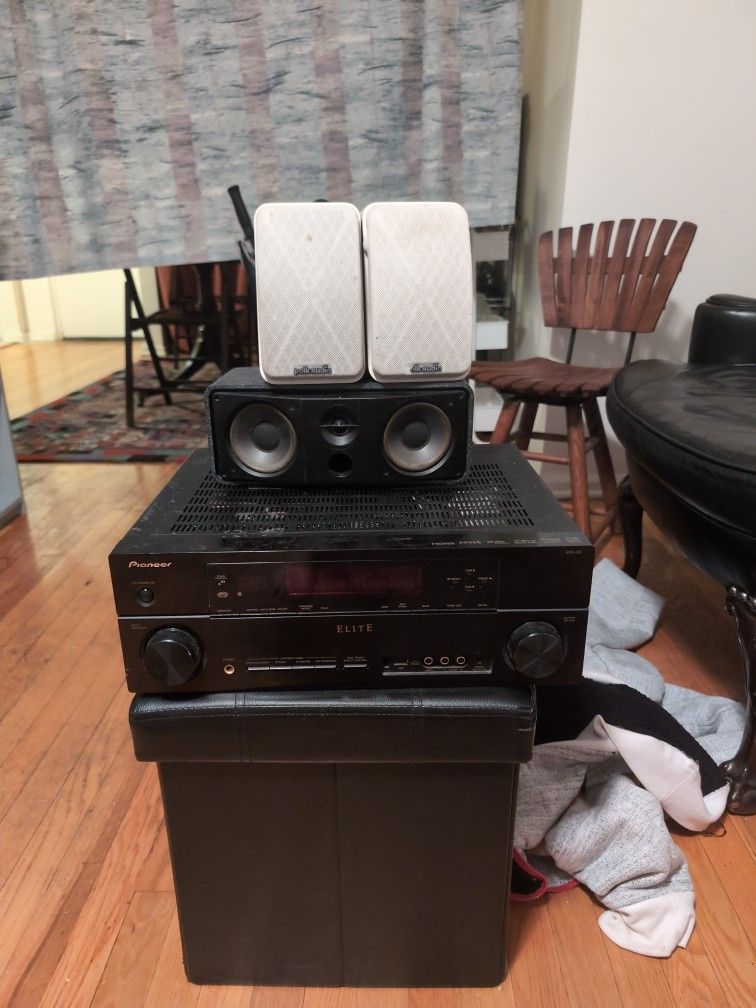 Elite Pioneer Receiver 3 Polk Audio Speakers
