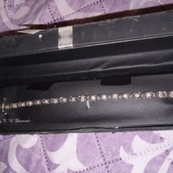 1/4 CT  T.w Diamonds Sterling Silver Bracelet
