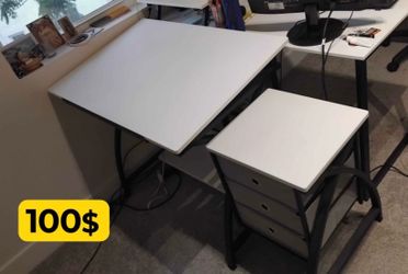 IBSEN Solid Wood Drafting Table