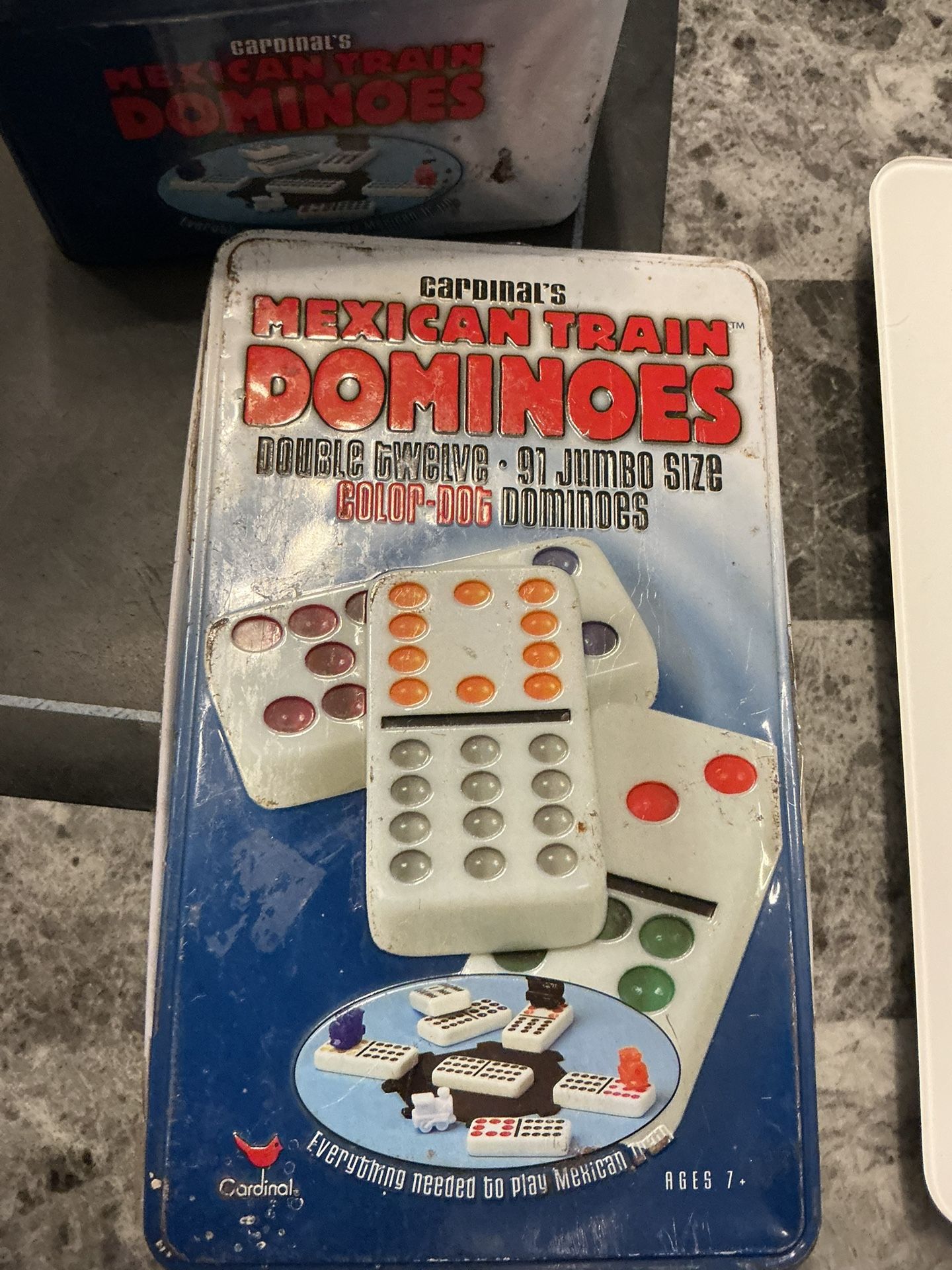 Cardinal Mexican train dominoes (78 dominoes)