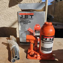 Pushing and pulling tools, plus a tool box.