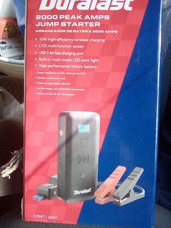 Portable Duralast Jump Box And Portable phone Charger