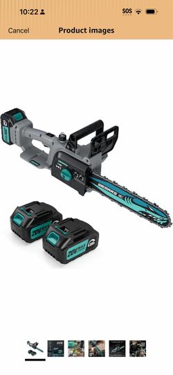 WEMARS 20V Brushles Cordless Chainsaw 12-Inch Lightweight Battery Powered Chainsaws Compact Pruning