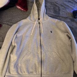 Polo RL Grey zip Up Jacket 