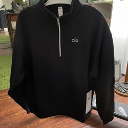Alo Yoga Quarter Zip Sweatshirt Black