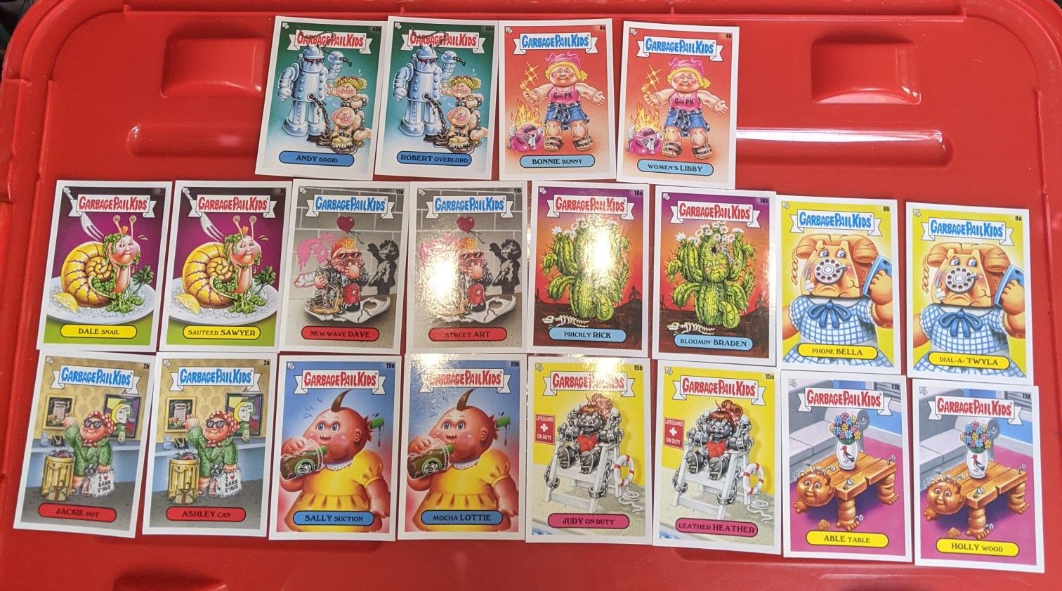 Garbage Pail Kids Cards All Pairs lot 20 Stickers Total Topps GPK