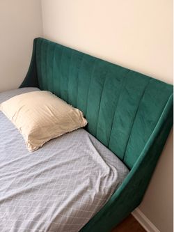 Green Queen Size Bed Without Mattress!