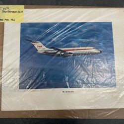 1966 TWA Starstream DC-9 Poster 