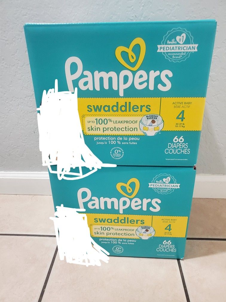 Pampers Size 4 $45 for both
