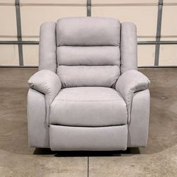 New Recliner Chair - Light Gray (Can Deliver)