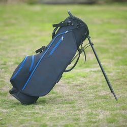 4-Way Golf Stand Bag With Cooler + Shoe Pocket & Rain Hood (Blue/Black)