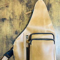 Crossbody sling  Leather backpack