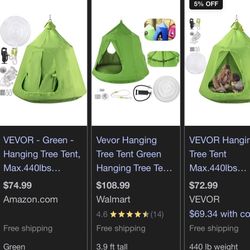 Hanging Tree Tent Green 