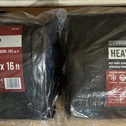 New Pair of 12x16 Heavy Duty Tarps