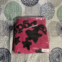 Pink Sp5der Beluga Hoodie Small