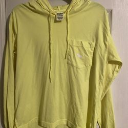 PINK Yellow Neon Sweatshirt XS