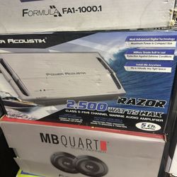 Power Acoustik 2,500 Watts 5-channel Marine Amp