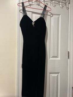 Black Elegant Evening velvet Dress size L