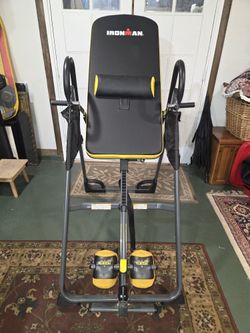Iron man gravity inversion table