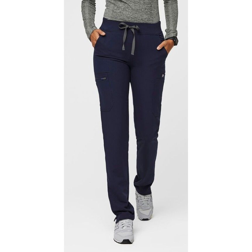 🩺 NEW FIGS Yola Yoga Skinny Scrub Pants – Navy Blue 💙 (W22SW2023), Size M