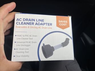 AC Drain Line Cleaner Adapter 1" DRAIN LINE ONLY Unclog HVAC Universal Fit 