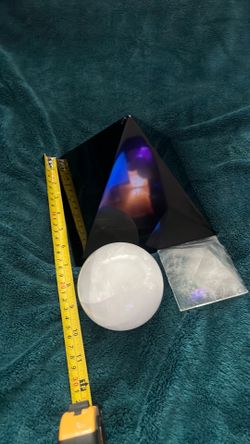 Gemstone Sphere & Pyramid