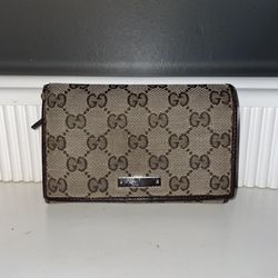 Vintage Gucci Canvas Wallet 