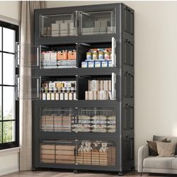 250GAL Extra Large Storage Bins with Lid, 1000Qt Stackable Closet Organizers and Drawers, Collapsible Storage Bins with Wheels, Folding Containers for