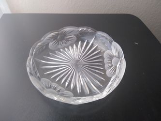 Antique crystal plates