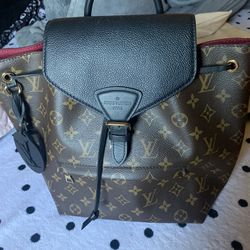 authentic LV Montsouris Backpack proof of receipt 