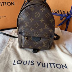 Authentic Louis Vuitton Palm Springs Mini Backpack- WITH ORIGINAL