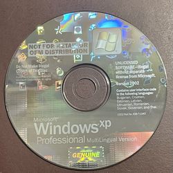Microsoft Windows XP Pro Multilingual CD Disc 
