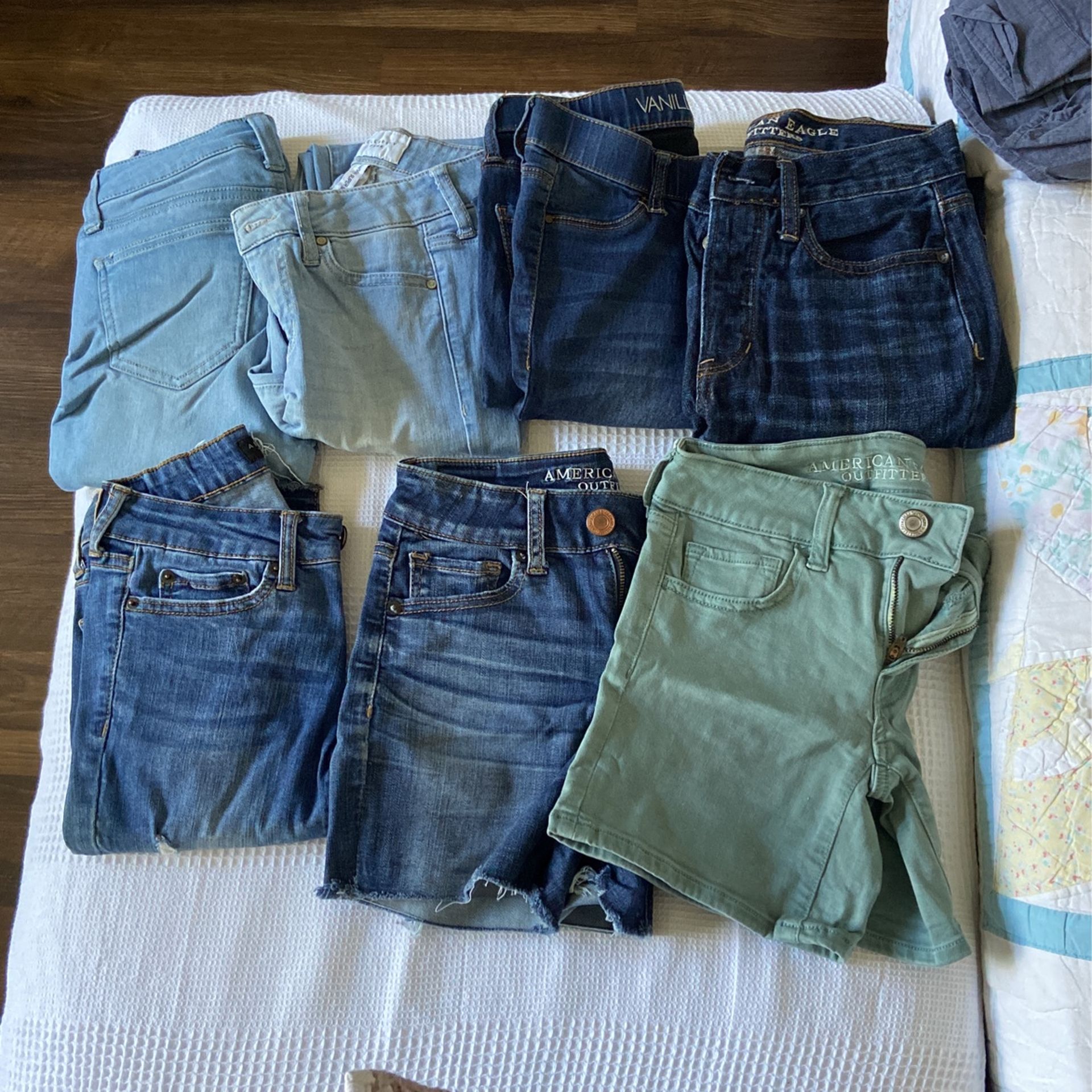 5 youth girls jeans 2 youth girls shorts