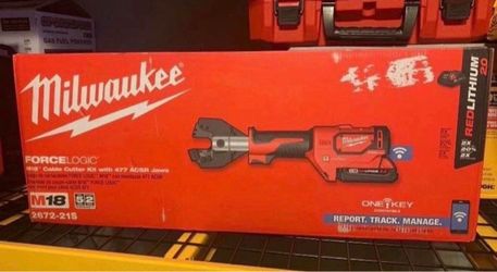 Milwaukee M18 18-Volt Lithium-Ion Cordless Cable Cutter With Steel Jaws with(1) 2.0Ah Battery, Charger, Tool Bag