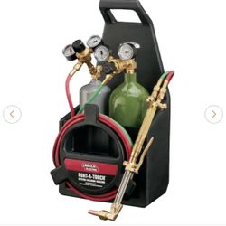 Port-A-Torch Kit with Oxygen and Acetylene Tanks for Cutting Welding and Brazing
