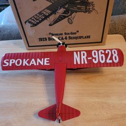 Wings of Texaco 2001 Collector's Edition Spokane Sun-God 1929 Buhl CA-6 Plane #9