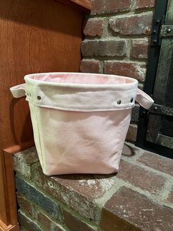 Pottery Barn Kids Pink Canvas Basket