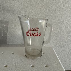 Coors Vintage Glass Beer Pitcher