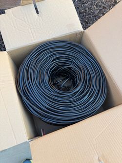 Brand New Brand New Dripstone CAT6 Ethernet Cable 1000ft Bulk Network LAN Wire 23AWG Solid CCA UTP 550MHz