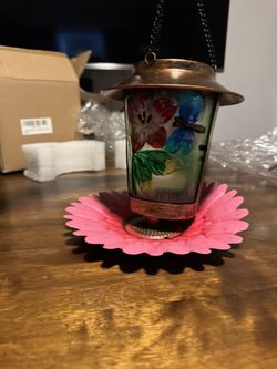 Solar Bird Feeder Backyard Decoration