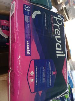 New 4 Bags Bladder Control Pad Prevail Daily Pads Ultimate 16 Inch L Heavy Absorbency, Bag of 33 ea